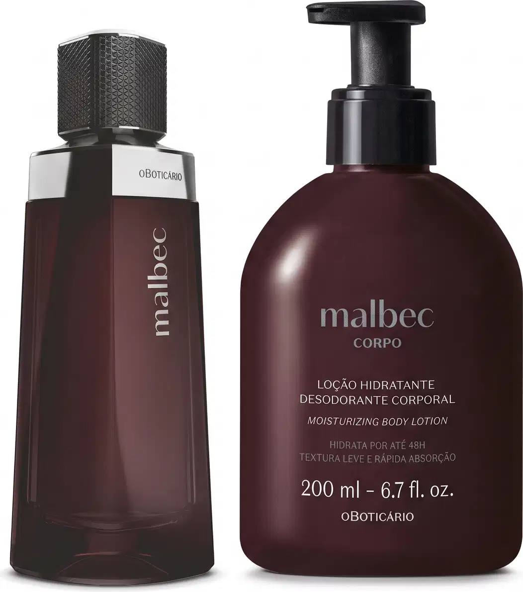 Kit Malbec — Colônia 100ml + Hidratante 200ml — foto 1