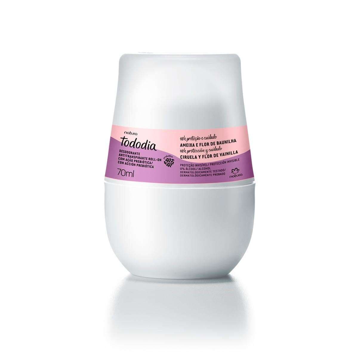 Desodorante Antitranspirante Roll-on Tododia Ameixa e Flor de Baunilha · 70 ml — foto 1