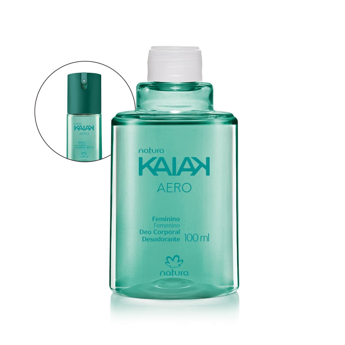 Refil Desodorante Corporal Feminino Kaiak Aero 100 ml — foto 1