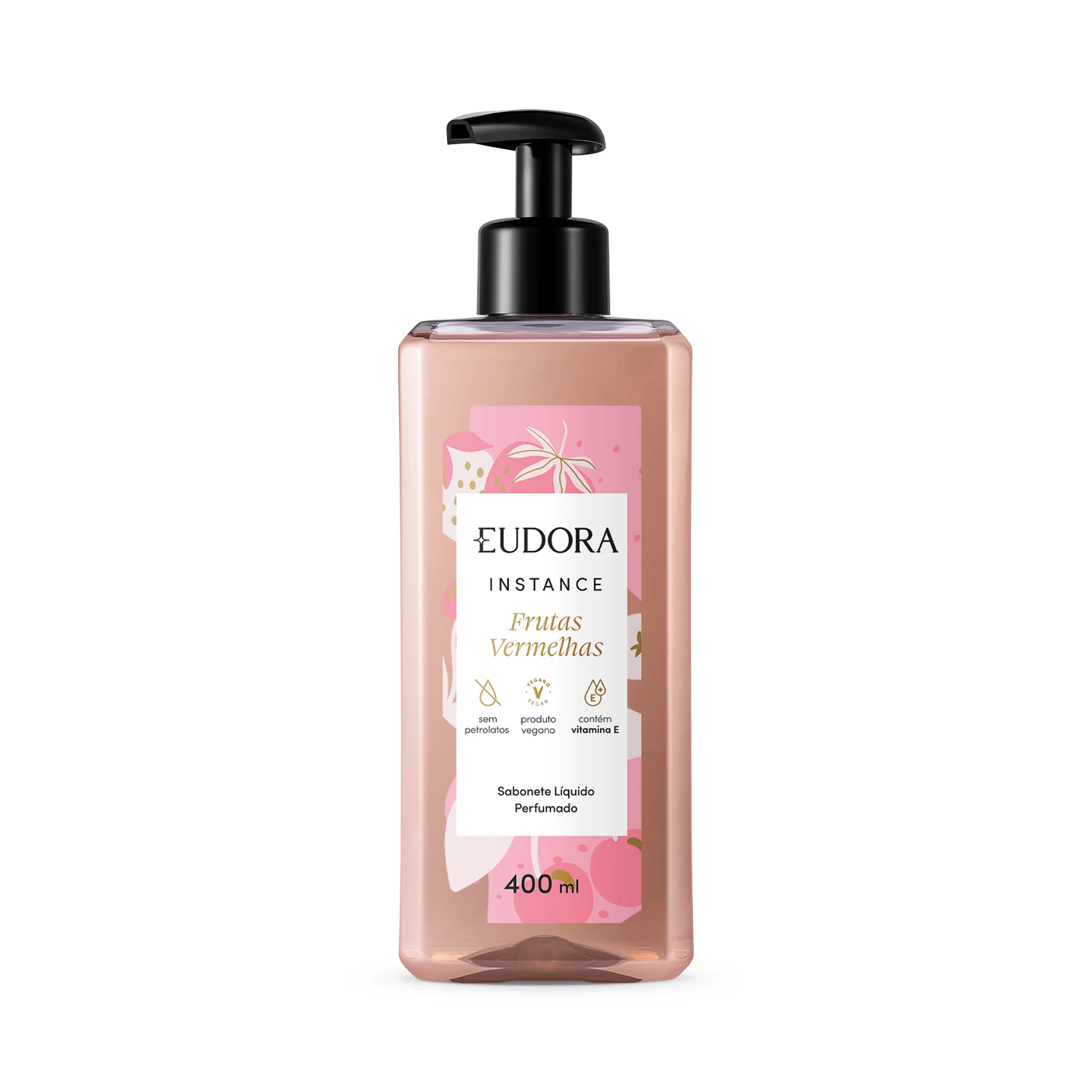Sabonete Líquido Perfumado Instance Frutas Vermelhas 400Ml — foto 1