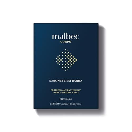 Malbec Cuidados Sabonete Em Barra, 2 Unidades De 80 G Cada — foto 1